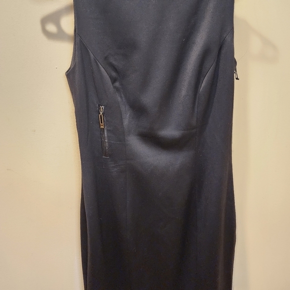Amanda Wakeley Black Fitted Bodycon Sleevesless Dress size 6 - Picture 6 of 12